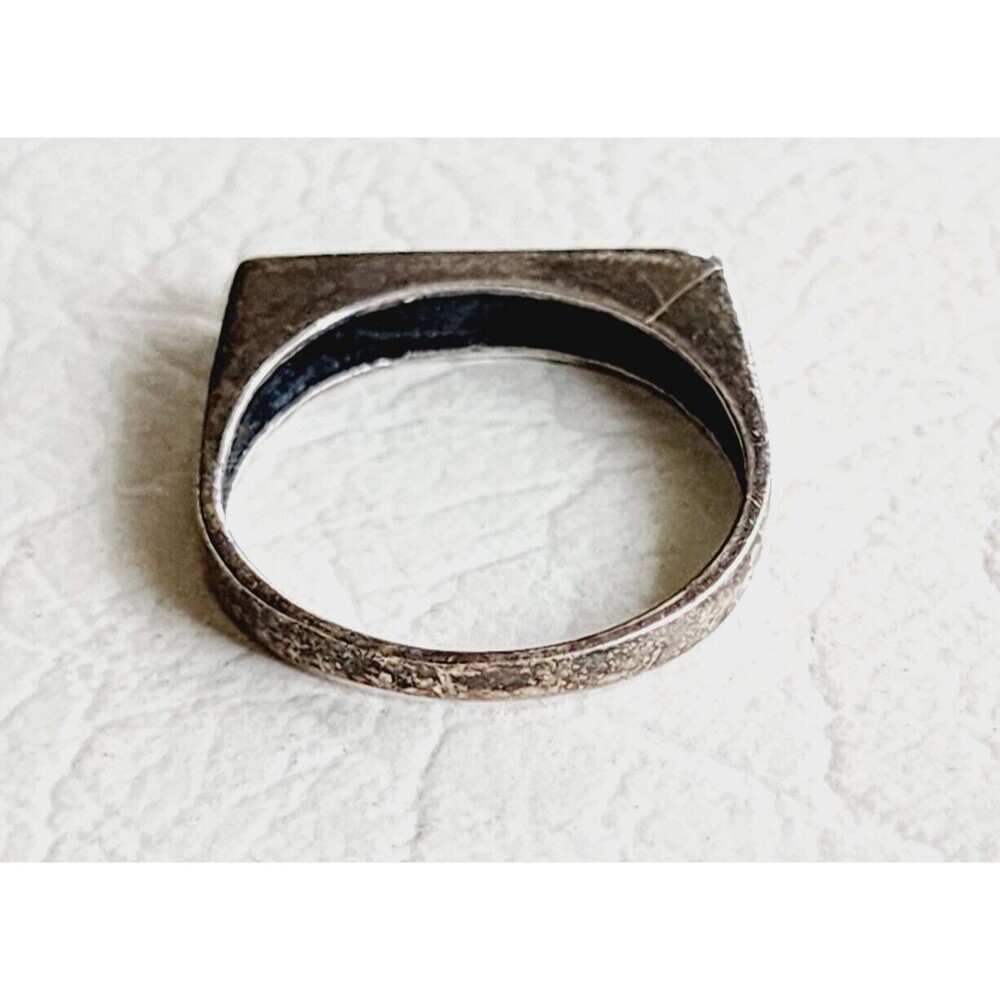 Sterling Silver Heart Square Stackable Stacking R… - image 3